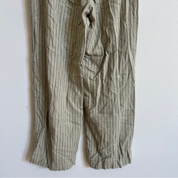 Mango Pin Striped Linen vest and wide leg trousers - Picture 4 of 9